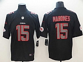 Nike Chiefs 15 Patrick Mahomes Black Impact Rush Limited Jerseys,baseball caps,new era cap wholesale,wholesale hats